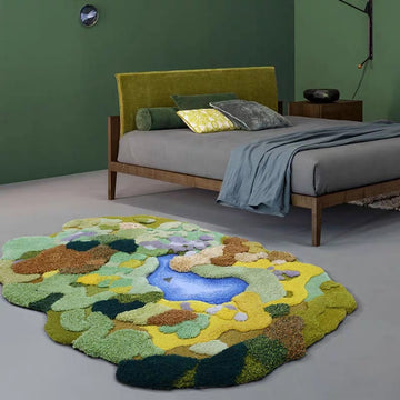 forest handmade 3D rug